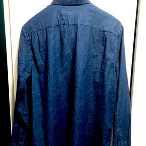 Men’s L Chambray Old Navy long-sleeve button up